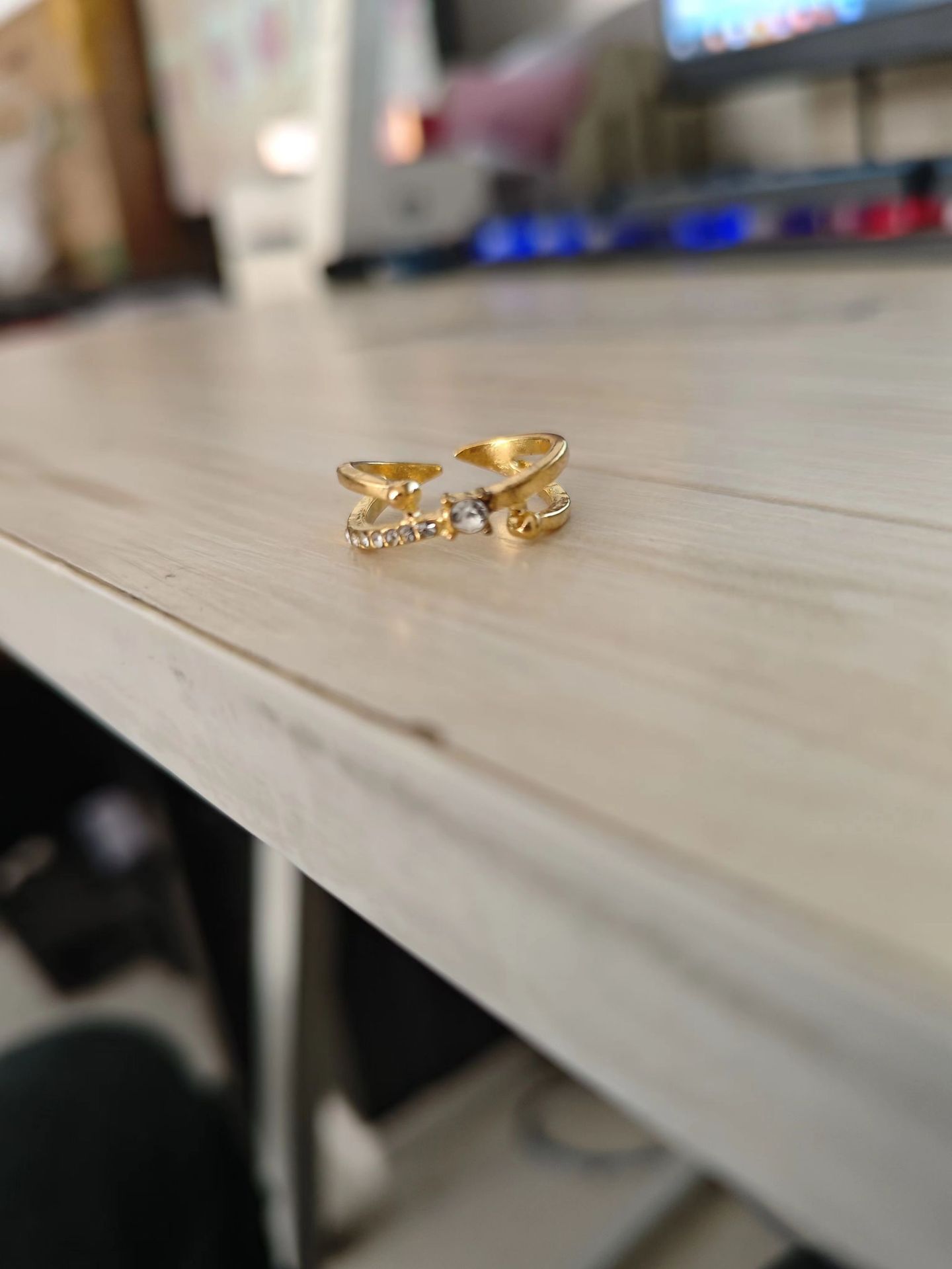 Offener Dornenring für Damen, dunkler Zirkon, luxuriöses Nischen-Design, INS trendiger cooler Zeigefingerring