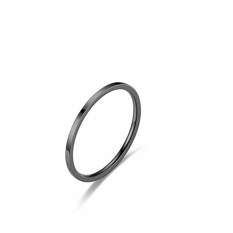 1mm schlichter ultra-dünner Paarring