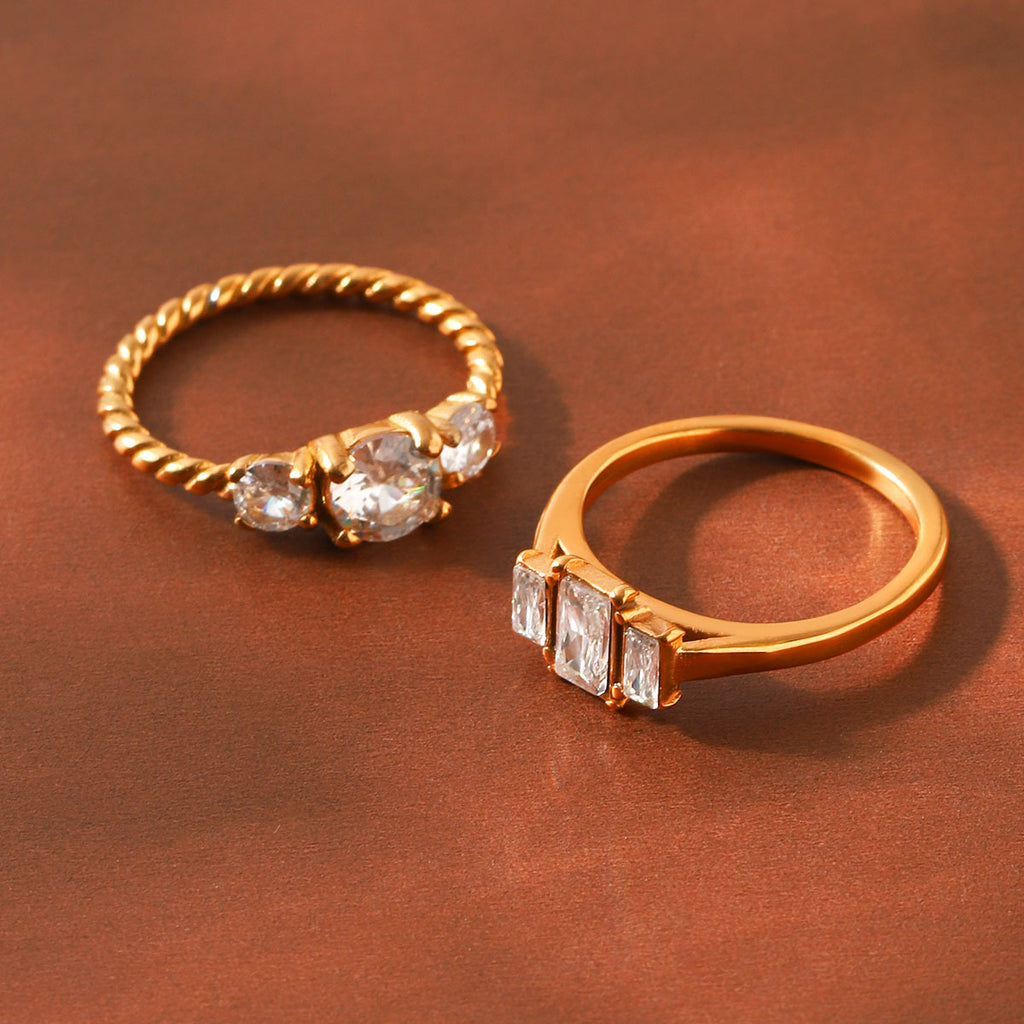 High-End Zirkon-Titanstahlring