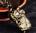 Natural Citrine Pixiu Pendant Necklace For Men