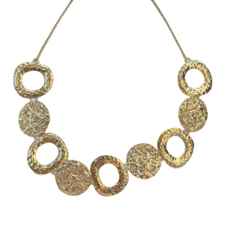 Women's Hammered Geometric Pendant Necklace