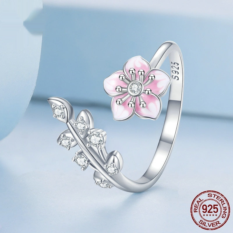 S925 Sterling Silver Open Adjustable Ring