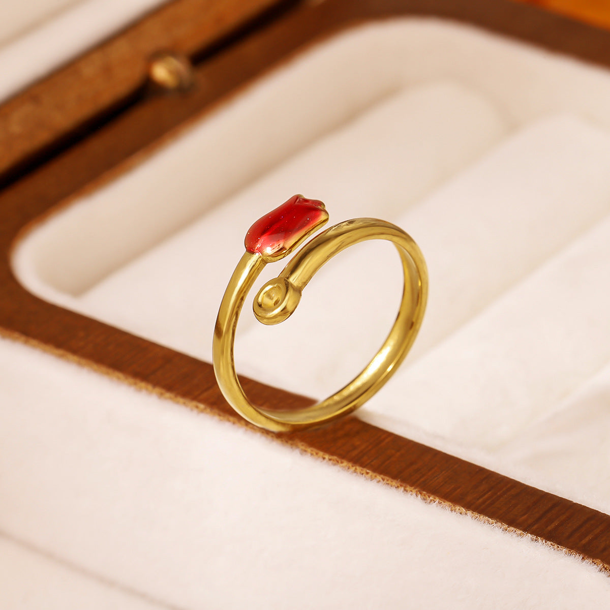 Schlichter und einzigartiger CZ-Blumenring, Nischendesign, elegant und personalisiert, leichter Luxus, exquisit, vielseitiger und modischer Stapelring