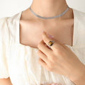 18K Gold-Plated Leaf Titanium Steel Necklace