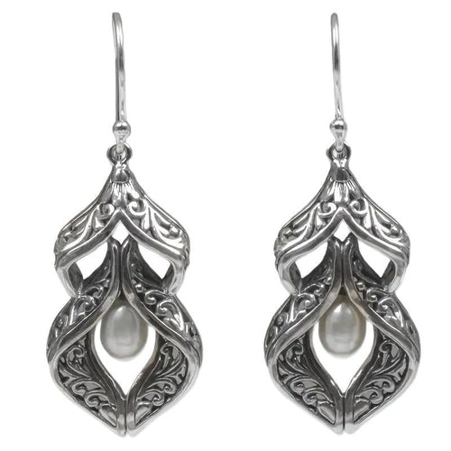 Pendientes Boho de Perlas Talladas Para Mujer