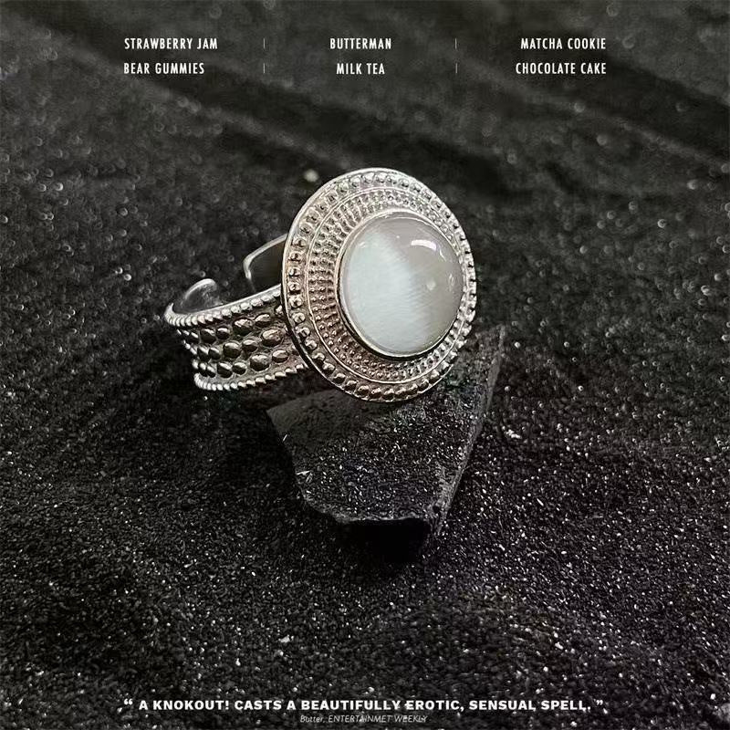 Vintage Malteserkreuz Bikerring, zweifarbiger Gothic verstellbarer Statement-Ring, Punk Rock Heavy Ring für Herren