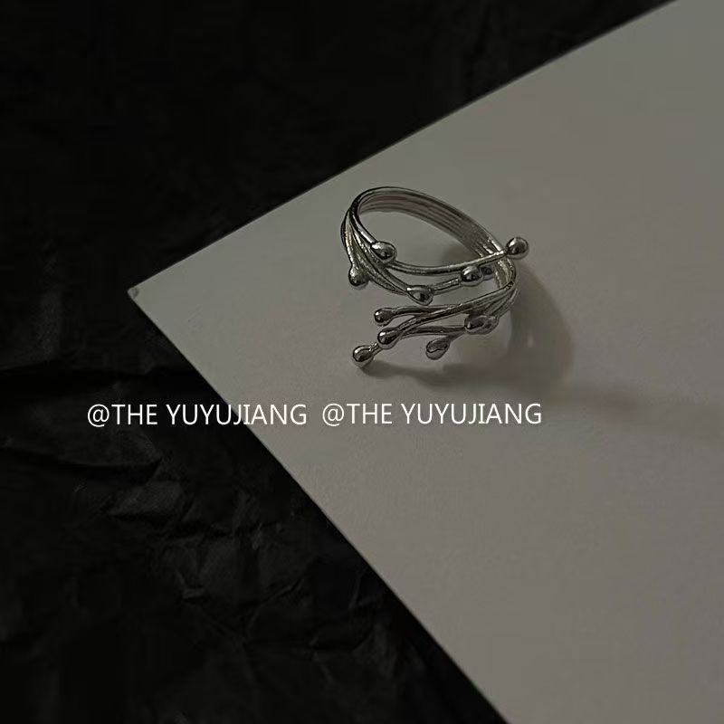 Vintage Malteserkreuz Bikerring, zweifarbiger Gothic verstellbarer Statement-Ring, Punk Rock Heavy Ring für Herren