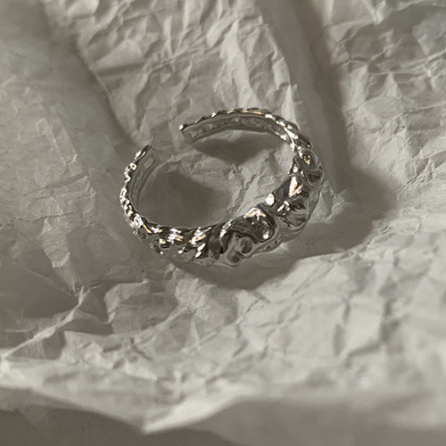 Simple S925 Silver Women Rings, Vintage Non-Tarnish Minimalist Bands
