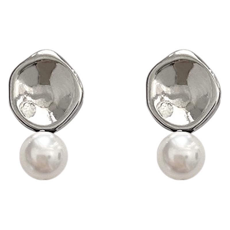 Pearl Geometric Stud Earrings For Women