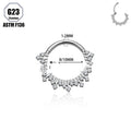 European And American G23 Titanium Alloy Earrings With Zircon Inlays