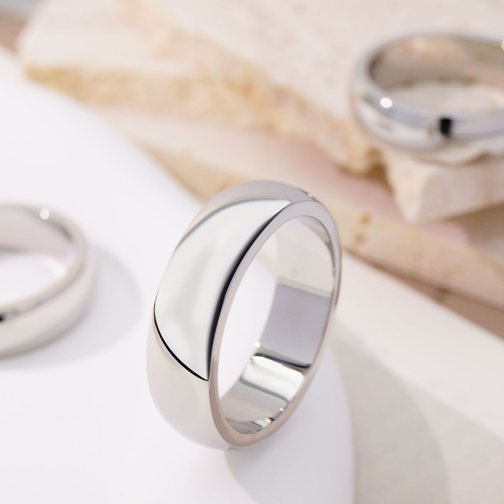 Titanium Steel Ring For Women Polished Surface