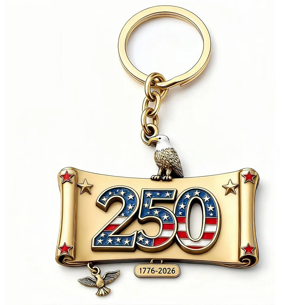 250th Anniversary Medal 2D Acrylic Keychain Pendant