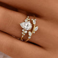 Branch-and-Leaf Fashion Zircon Personalized Ring
