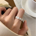 Women S925 Sterling Silver Ring, Minimalist High-End Non-Tarnish Vintage Jewelry