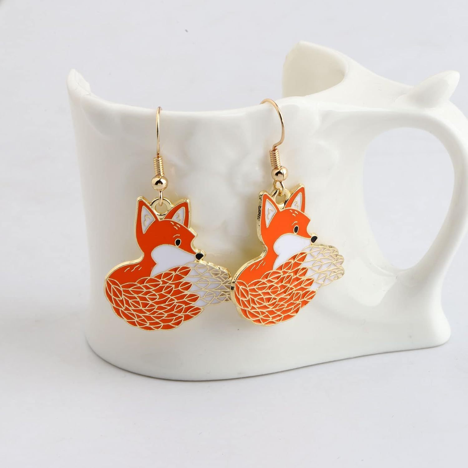 Fashionable  Personalized Forest-Style Cartoon Fox Earrings