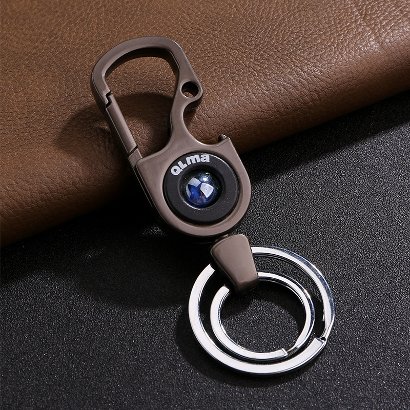 Car key chain-gun black-carbon steel-9 * 3cm-1 piece