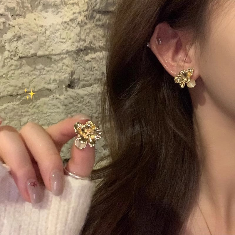 Ins Style Perlenohrringe baumelnd, luxuriös, Vintage, elegant, minimalistischer Ohrschmuck