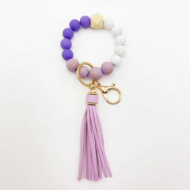 Silicone Tassel Bead Bag Accessory Pendant