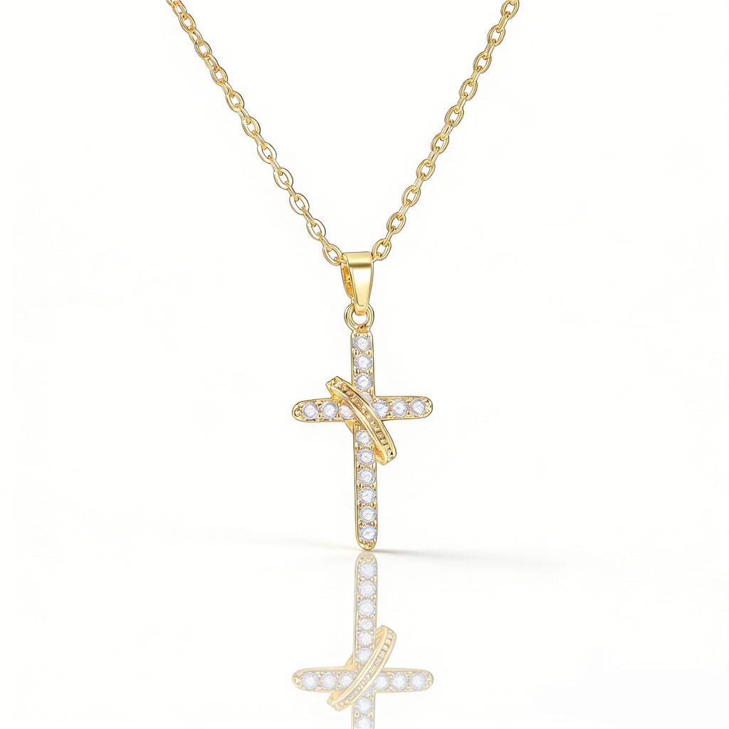 Simple Cross Pendant Necklace For Women